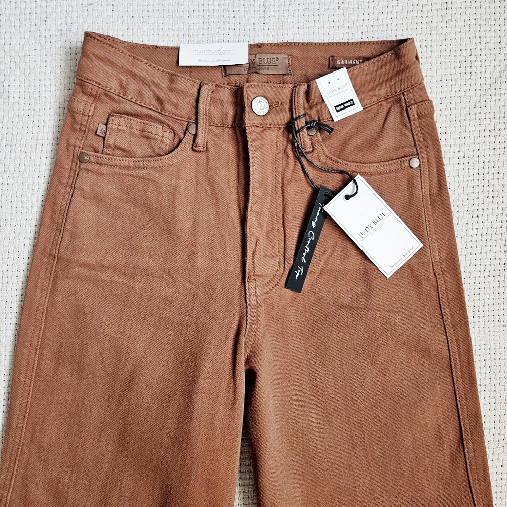 Judy Blue Tummy Control Wide Leg Crop Jeans Size 3(26) 5(27) 11(30) - Picture 8 of 16